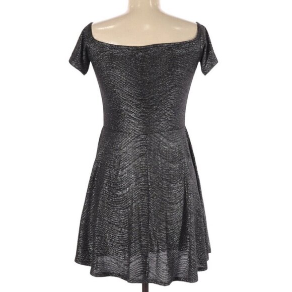 BCBGeneration Sz M Gray Cocktail Party Short Sleeve Dress‎ - Picture 2 of 3